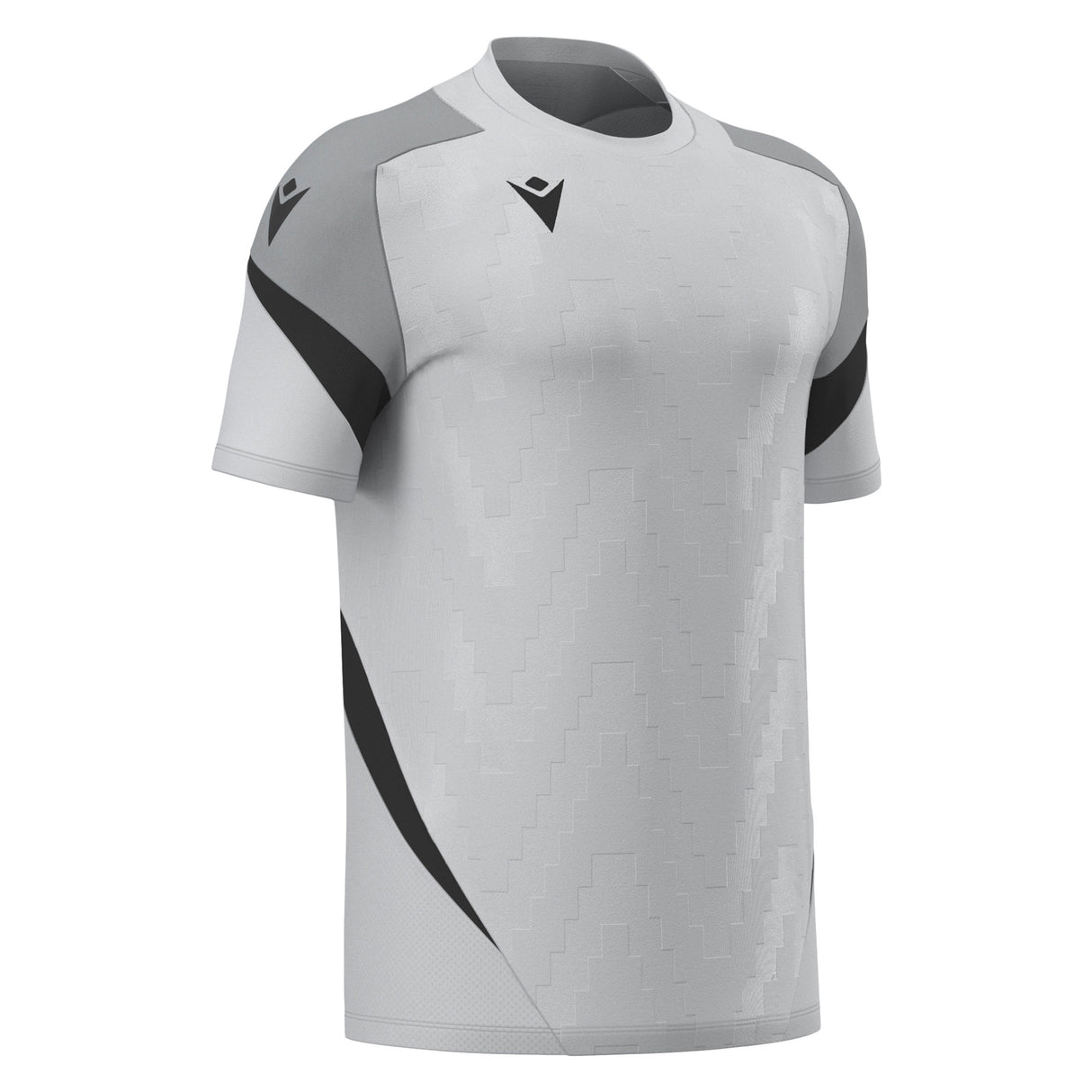 JNR Macron Totem Shirt SS - Stone Grey/Anthracite - KitRoom