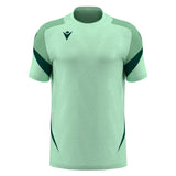 JNR Macron Totem Shirt SS - Mint/Bottle Green - KitRoom