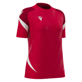 JNR Macron Naga WMN Shirt SS - Red/White - KitRoom