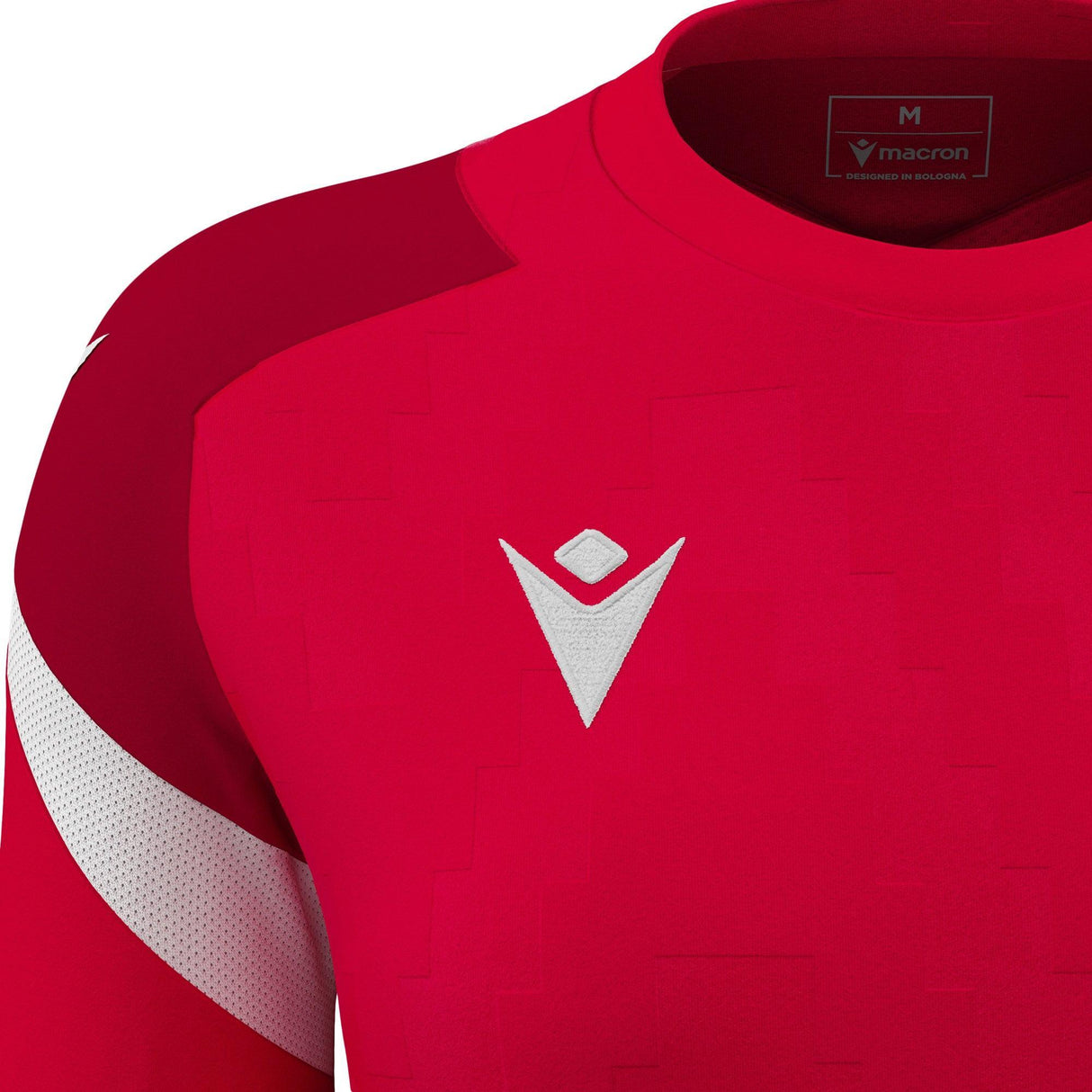 JNR Macron Naga WMN Shirt SS - Red/White - KitRoom