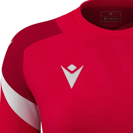JNR Macron Naga WMN Shirt SS - Red/White - KitRoom