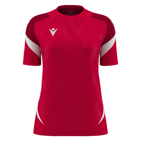 JNR Macron Naga WMN Shirt SS - Red/White - KitRoom