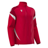 JNR Macron Hollow 1/4 Zip Top - Red/White - KitRoom