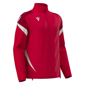 JNR Macron Hollow 1/4 Zip Top - Red/White - KitRoom