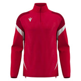 JNR Macron Hollow 1/4 Zip Top - Red/White - KitRoom
