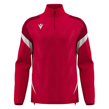 JNR Macron Hollow 1/4 Zip Top - Red/White - KitRoom