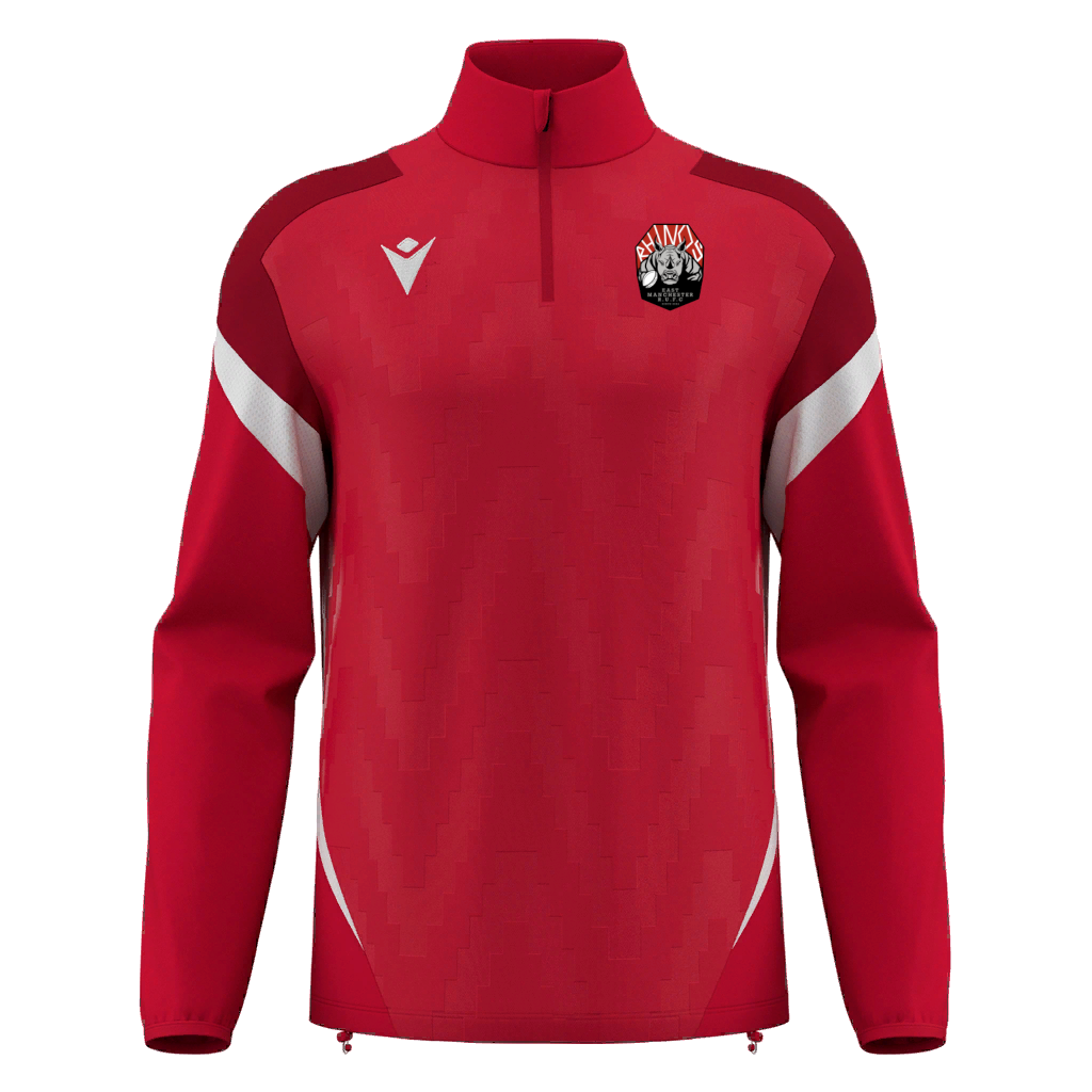 EMRUFC RHINOS SNR Macron Hollow 1/4 Zip Top - KitRoom