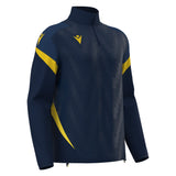 JNR Macron Hollow 1/4 Zip Top - Navy/Yellow - KitRoom