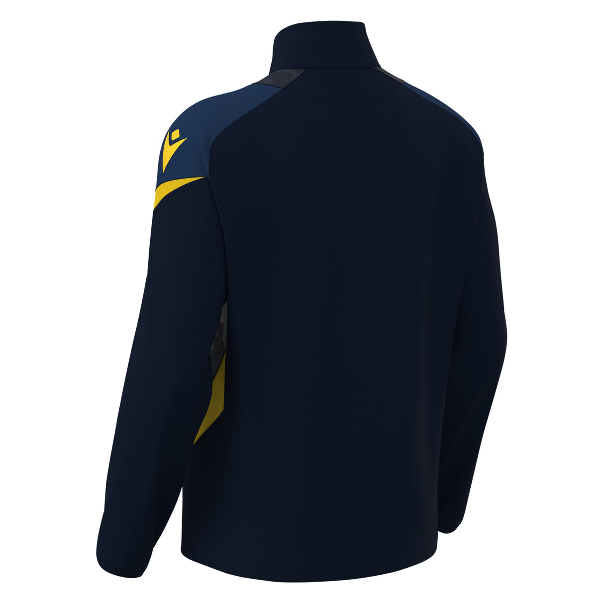 JNR Macron Hollow 1/4 Zip Top - Navy/Yellow - KitRoom