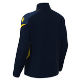 JNR Macron Hollow 1/4 Zip Top - Navy/Yellow - KitRoom