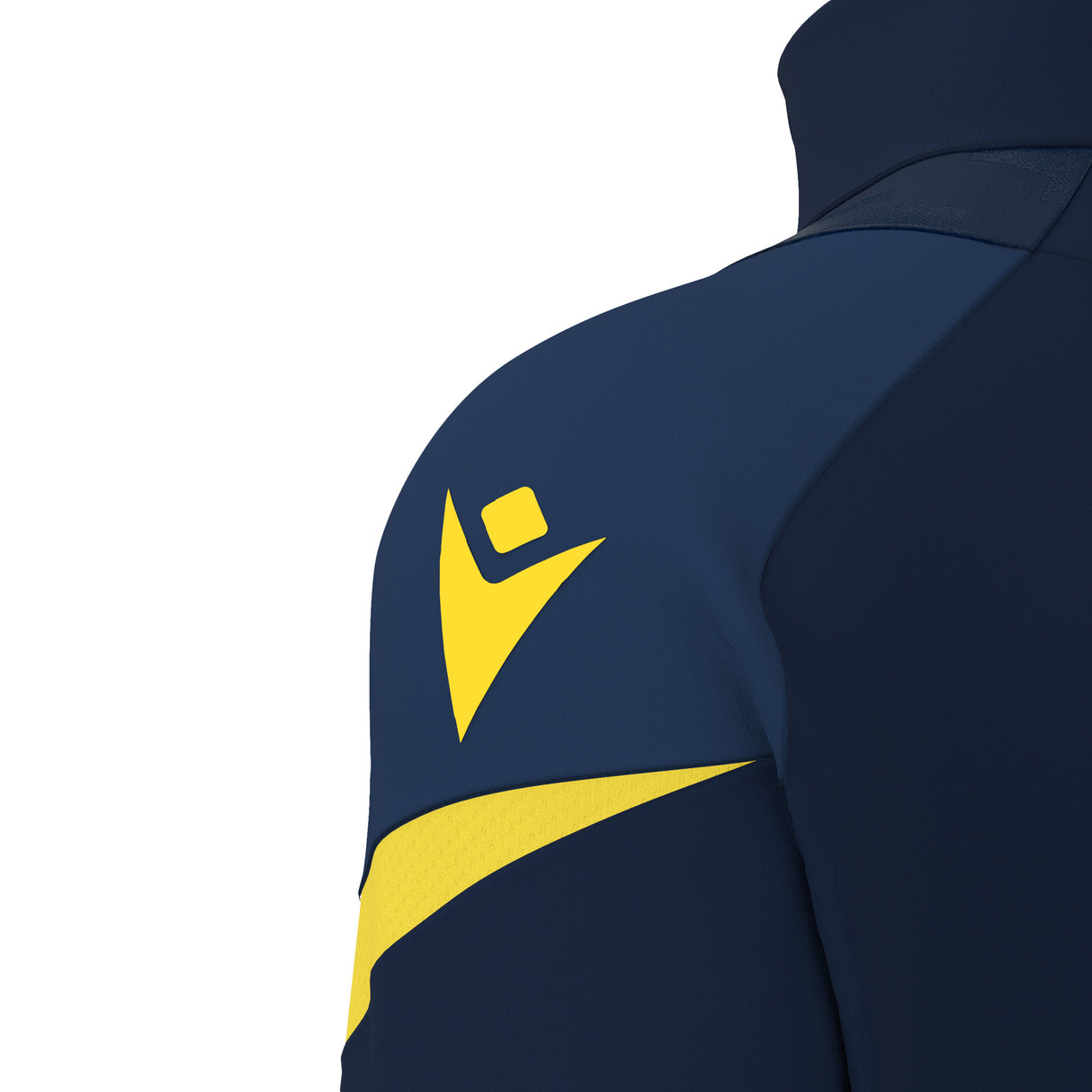 JNR Macron Hollow 1/4 Zip Top - Navy/Yellow - KitRoom
