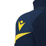 JNR Macron Hollow 1/4 Zip Top - Navy/Yellow - KitRoom