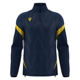 JNR Macron Hollow 1/4 Zip Top - Navy/Yellow - KitRoom