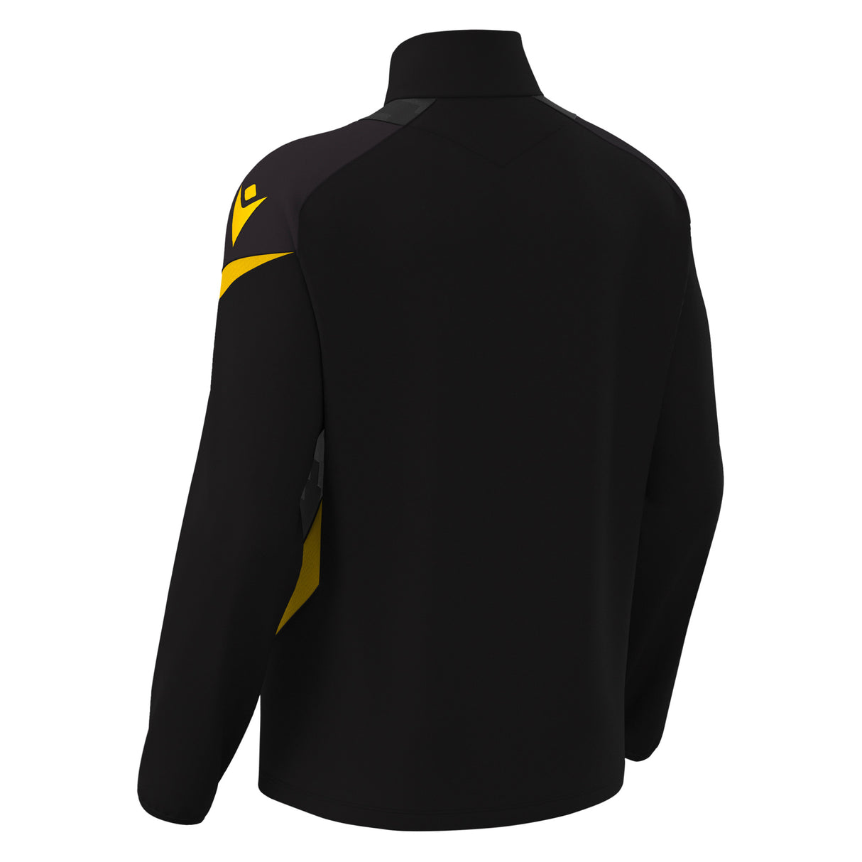 JNR Macron Hollow 1/4 Zip Top - Black/Yellow - KitRoom