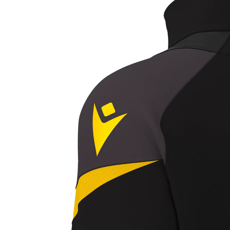 JNR Macron Hollow 1/4 Zip Top - Black/Yellow - KitRoom