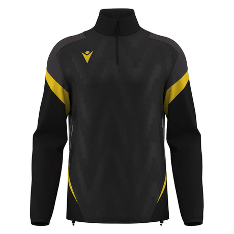 JNR Macron Hollow 1/4 Zip Top - Black/Yellow - KitRoom