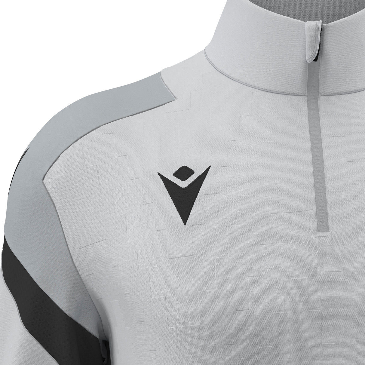 JNR Macron Hollow 1/4 Zip Top - Stone Grey/Anthracite - KitRoom