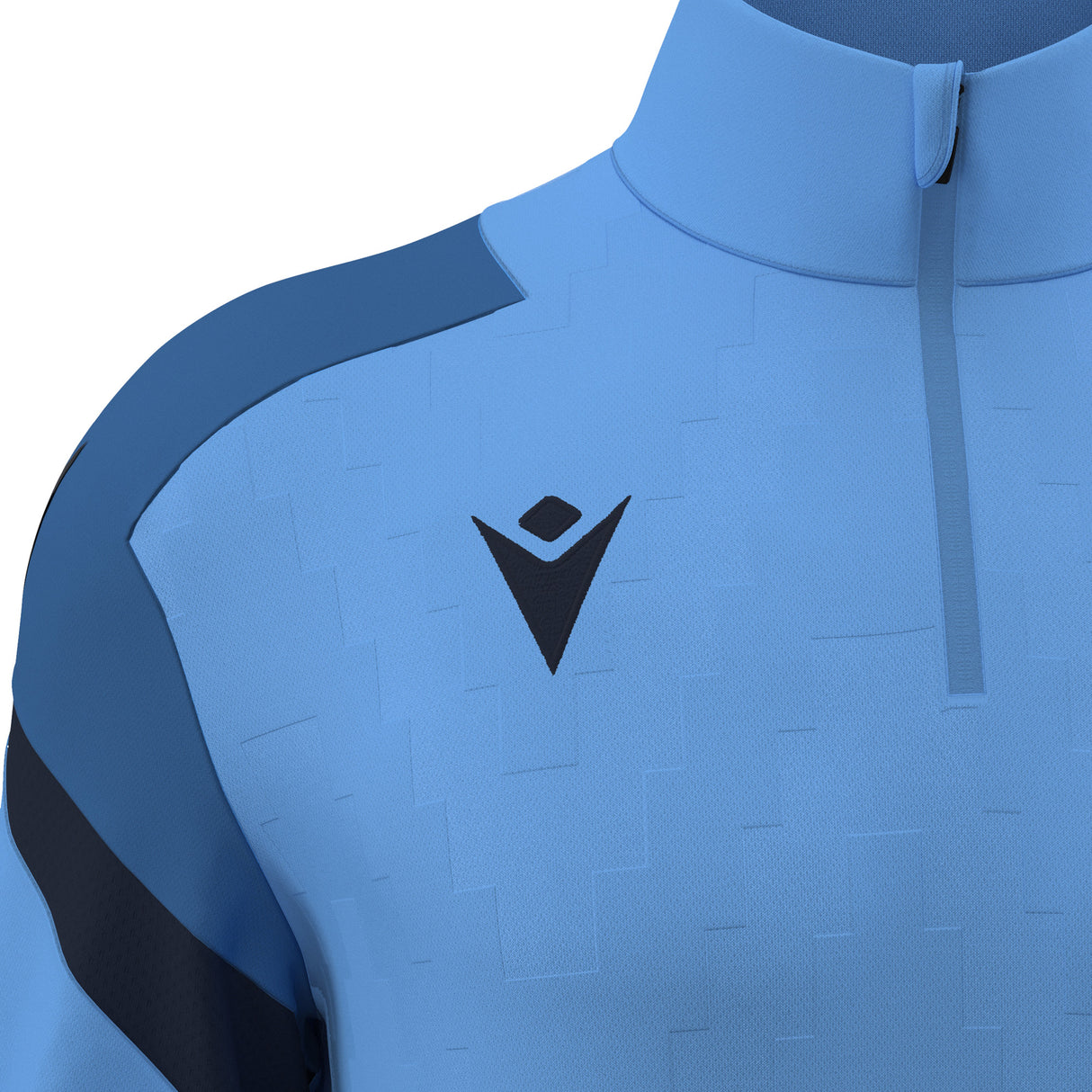 JNR Macron Hollow 1/4 Zip Top - Ice Sky/Navy - KitRoom