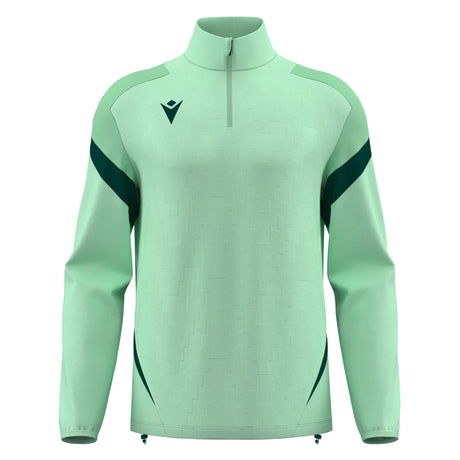 JNR Macron Hollow 1/4 Zip Top - Mint/Bottle Green - KitRoom