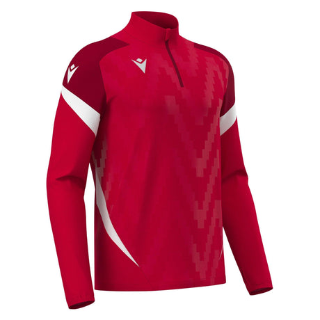 JNR Macron Starfall 1/4 Zip Top - Red/White - KitRoom