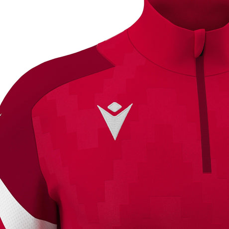 JNR Macron Starfall 1/4 Zip Top - Red/White - KitRoom