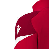 JNR Macron Starfall 1/4 Zip Top - Red/White - KitRoom