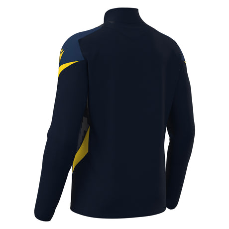 JNR Macron Starfall 1/4 Zip Top - Navy/Yellow - KitRoom
