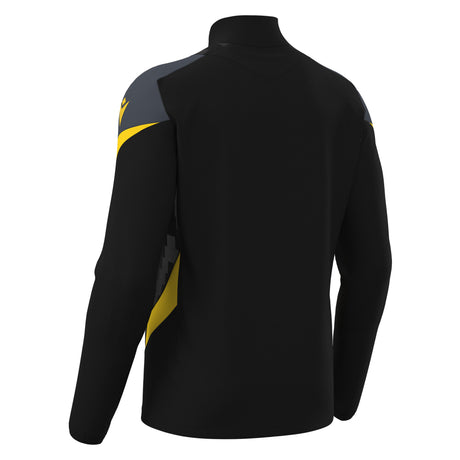 JNR Macron Starfall 1/4 Zip Top - Black/Yellow - KitRoom