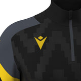JNR Macron Starfall 1/4 Zip Top - Black/Yellow - KitRoom