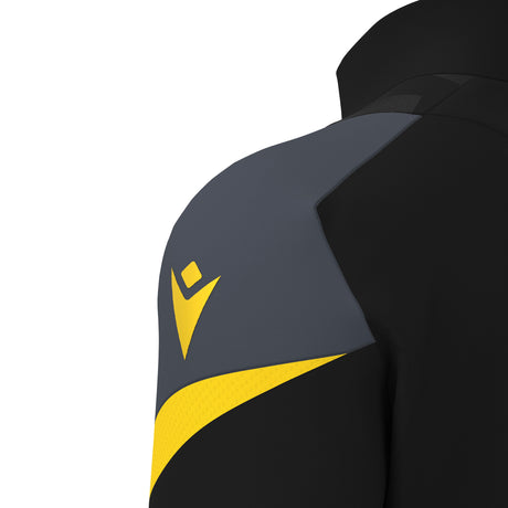 JNR Macron Starfall 1/4 Zip Top - Black/Yellow - KitRoom