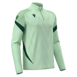 JNR Macron Starfall 1/4 Zip Top - Mint/Bottle Green - KitRoom