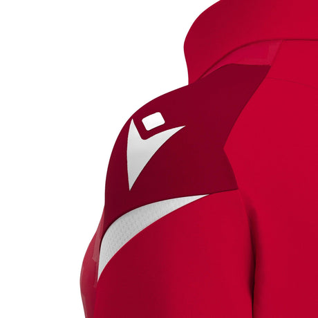 JNR Macron Leona WMN 1/4 Zip Top - Red/White - KitRoom