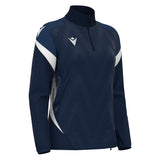JNR Macron Leona WMN 1/4 Zip Top - Navy/White - KitRoom