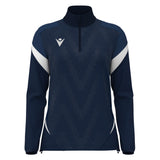 JNR Macron Leona WMN 1/4 Zip Top - Navy/White - KitRoom