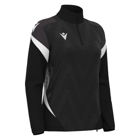 JNR Macron Leona WMN 1/4 Zip Top - Black/White - KitRoom