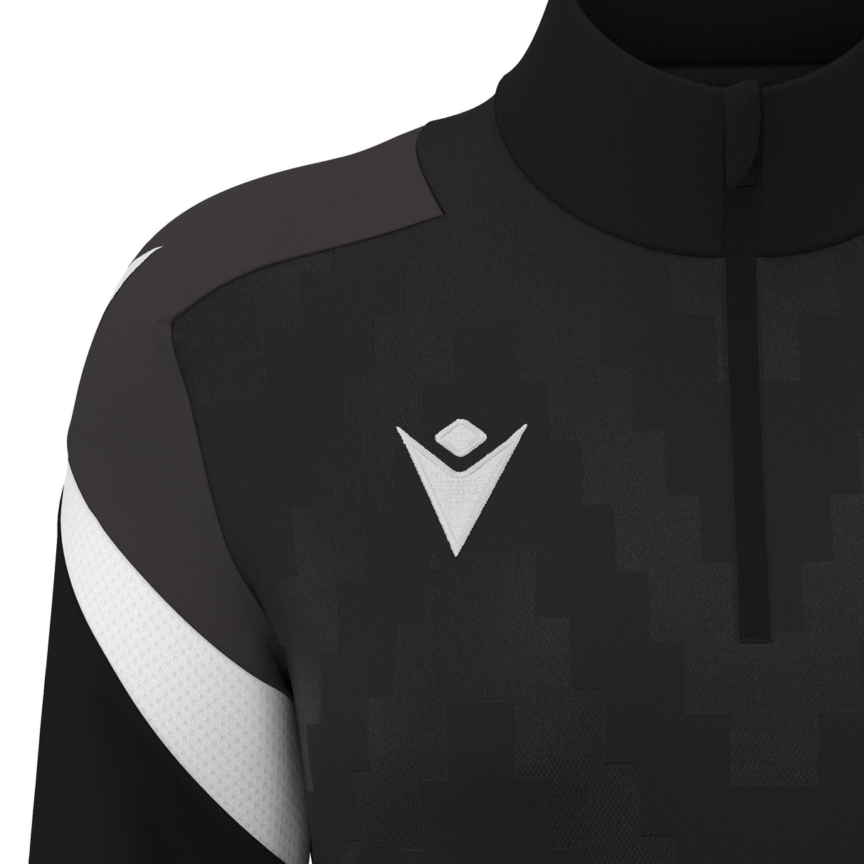 JNR Macron Leona WMN 1/4 Zip Top - Black/White - KitRoom