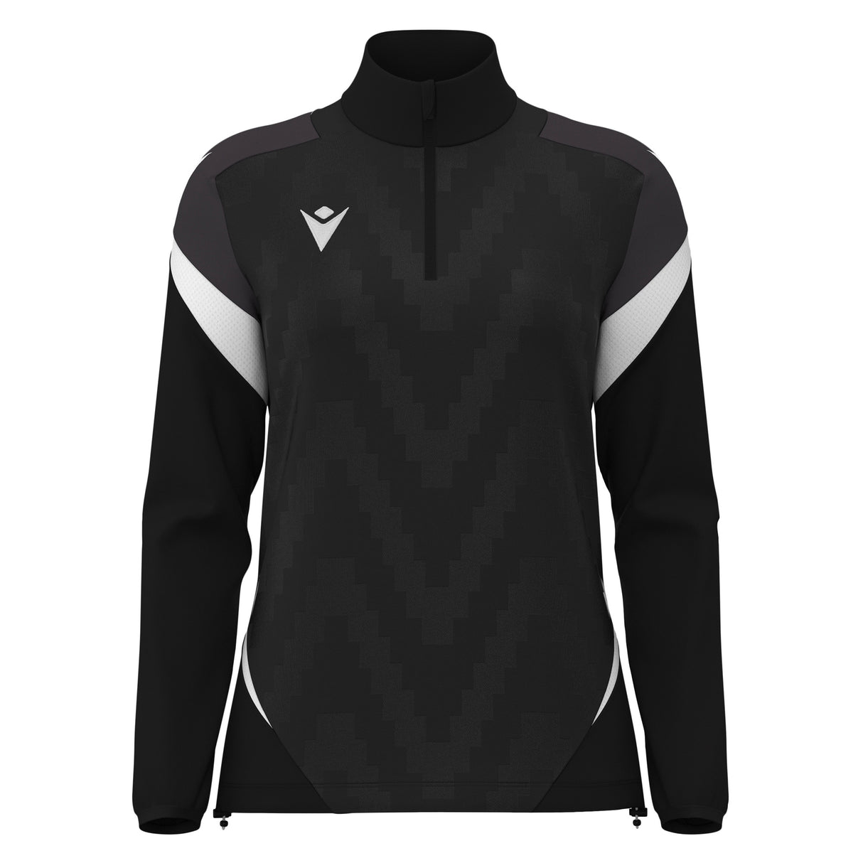 JNR Macron Leona WMN 1/4 Zip Top - Black/White - KitRoom