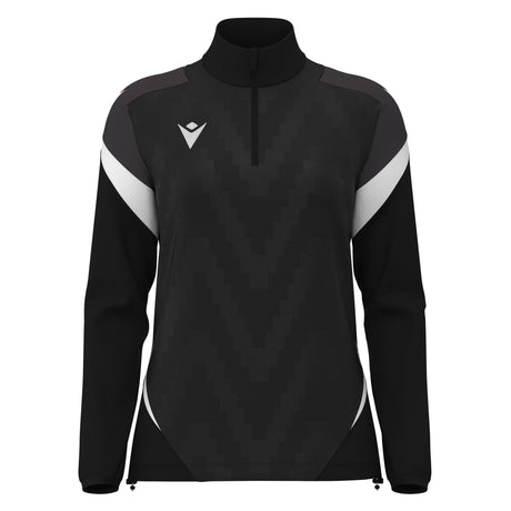 JNR Macron Leona WMN 1/4 Zip Top - Black/White - KitRoom