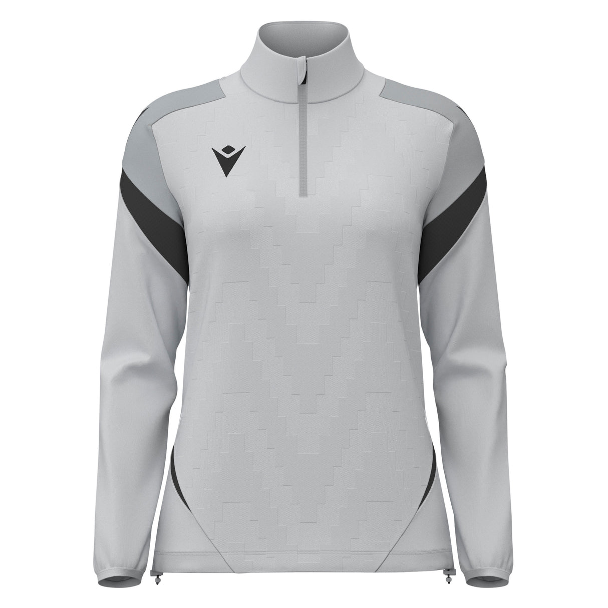 JNR Macron Leona WMN 1/4 Zip Top - Stone Grey/Anthracite - KitRoom