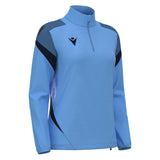 JNR Macron Leona WMN 1/4 Zip Top - Ice Sky/Navy - KitRoom