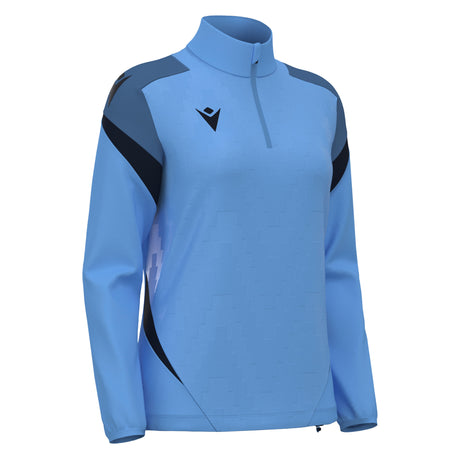 JNR Macron Leona WMN 1/4 Zip Top - Ice Sky/Navy - KitRoom