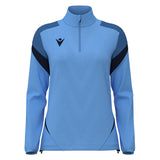 JNR Macron Leona WMN 1/4 Zip Top - Ice Sky/Navy - KitRoom