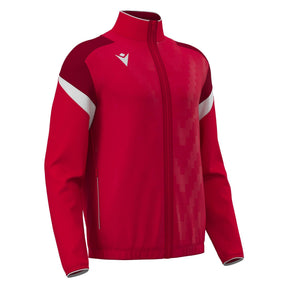 JNR Macron Odin Full Zip Top - Red/White - KitRoom