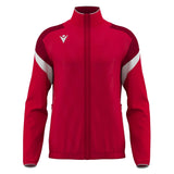 JNR Macron Odin Full Zip Top - Red/White - KitRoom