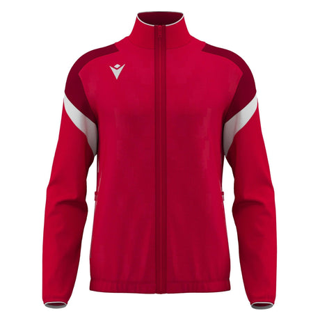 JNR Macron Odin Full Zip Top - Red/White - KitRoom