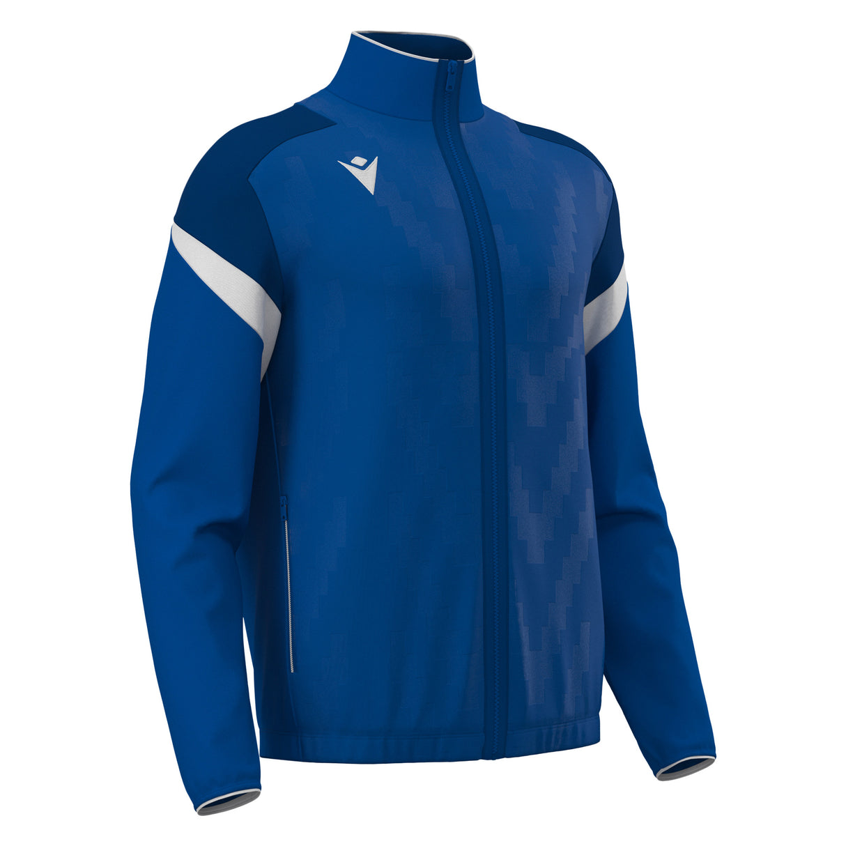 JNR Macron Odin Full Zip Top - Royal Blue/White - KitRoom