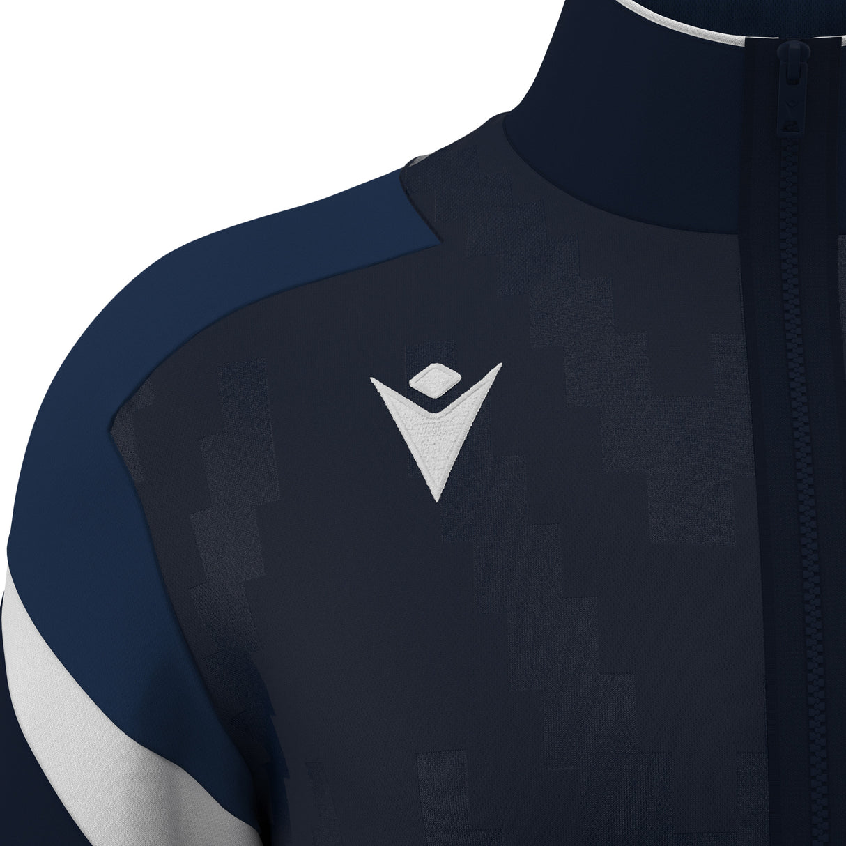 JNR Macron Odin Full Zip Top - Navy/White - KitRoom