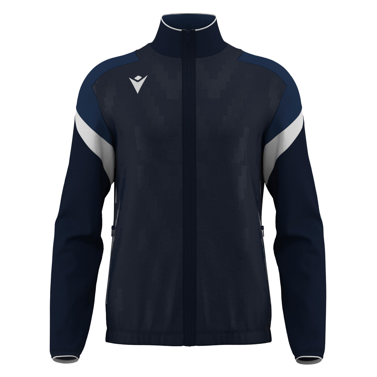 JNR Macron Odin Full Zip Top - Navy/White - KitRoom