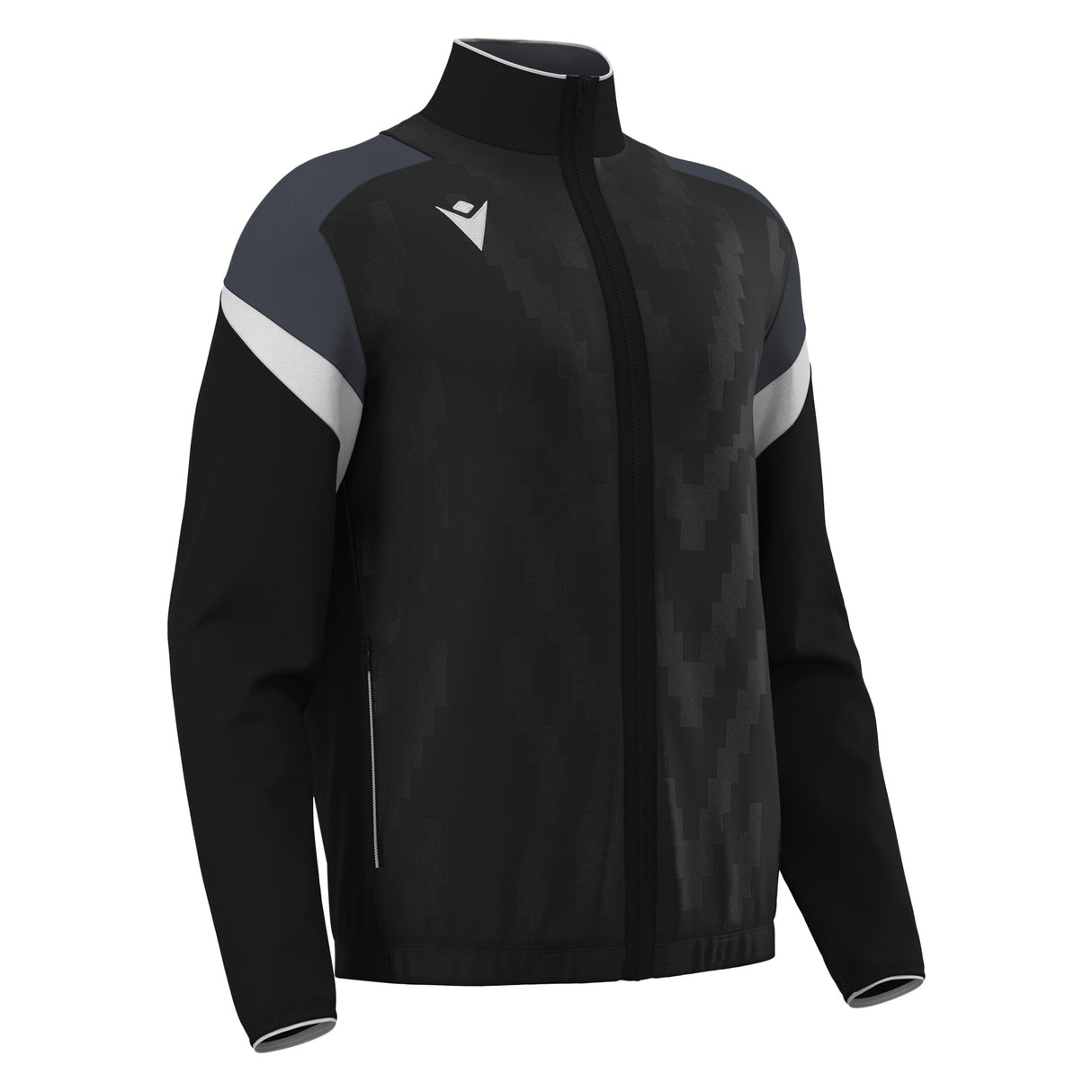 JNR Macron Odin Full Zip Top - Black/White - KitRoom