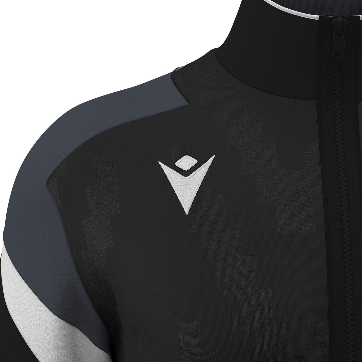 JNR Macron Odin Full Zip Top - Black/White - KitRoom